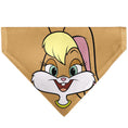 Load image into Gallery viewer, Pet Bandana - LOONEY TUNES Lola Bunny Face Close-Up Peach
