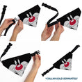 Load image into Gallery viewer, Pet Bandana - LOONEY TUNES Sylvester the Cat Face Close-Up Black
