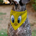 Load image into Gallery viewer, Pet Bandana - LOONEY TUNES Tweety Bird Face Close-Up Yellow
