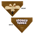 Load image into Gallery viewer, Pet Bandana - LOONEY TUNES Wile E. Coyote Face Close-Up Brown
