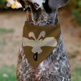 Load image into Gallery viewer, Pet Bandana - LOONEY TUNES Wile E. Coyote Face Close-Up Brown
