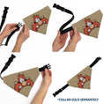 Load image into Gallery viewer, Pet Bandana - LOONEY TUNES Yosemite Sam Face Close-Up Tan
