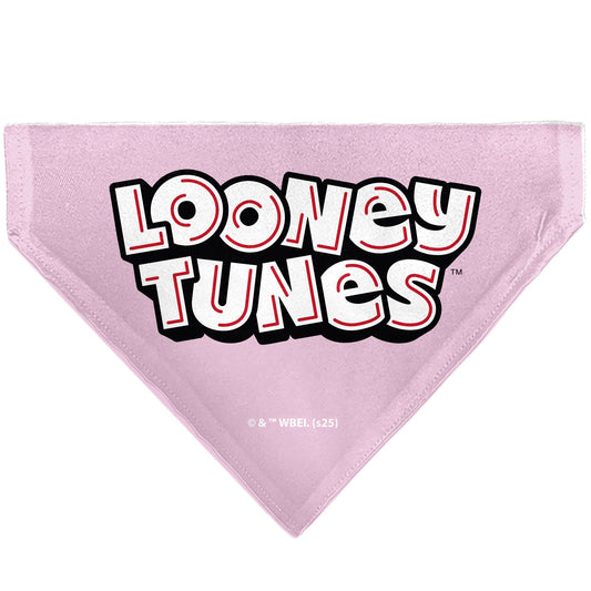 Pet Bandana - Daffy Duck YOU'RE A GEM Heart Pose and Title Logo Pink
