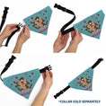 Load image into Gallery viewer, Pet Bandana - Taz Tasmanian Devil CRAZY IN LOVE Heart Pose and Title Logo Blue
