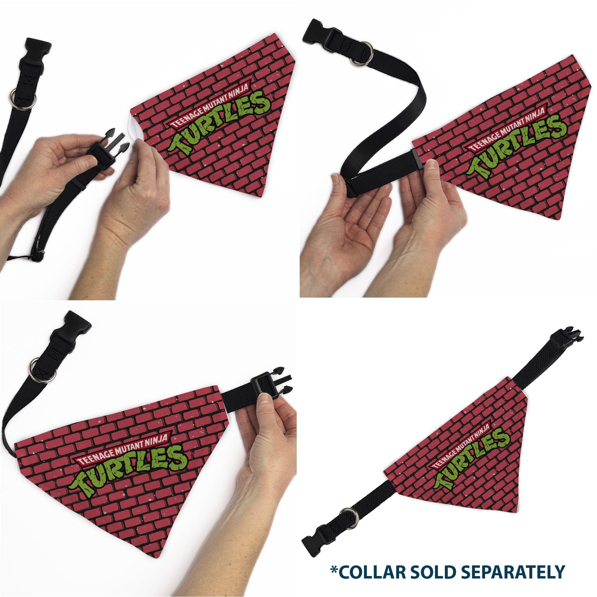Pet Bandana - TEENAGE MUTANT NINJA TURTLES Brick Title Logo