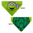 Load image into Gallery viewer, Pet Bandana - Ninja Turtles Donatello Face and Turtle Shell Character Close-Up Green
