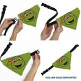 Load image into Gallery viewer, Pet Bandana - Ninja Turtles Michaelangelo Face and Turtle Shell Character Close-Up Green
