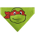 Load image into Gallery viewer, Pet Bandana - Ninja Turtles Raphael Face and Turtle Shell Character Close-Up Green
