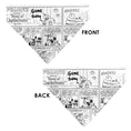 Load image into Gallery viewer, Pet Bandana - PEANUTS Good Ol Charlie Brown Comic Scene Blocks White/Black
