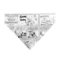 Load image into Gallery viewer, Pet Bandana - PEANUTS Good Ol Charlie Brown Comic Scene Blocks White/Black

