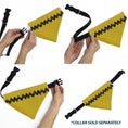 Load image into Gallery viewer, Pet Bandana - Peanuts Charlie Brown Zig Zag Stripe Yellow/Black
