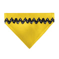 Load image into Gallery viewer, Pet Bandana - Peanuts Charlie Brown Zig Zag Stripe Yellow/Black
