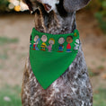 Load image into Gallery viewer, Pet Bandana - Peanuts Gang Group Pose Green
