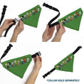 Load image into Gallery viewer, Pet Bandana - Peanuts Gang Group Pose Green

