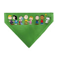 Load image into Gallery viewer, Pet Bandana - Peanuts Gang Group Pose Green
