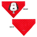 Load image into Gallery viewer, Pet Bandana - Peanuts Snoopy Face and Profile Pose Reds
