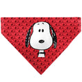 Load image into Gallery viewer, Pet Bandana - Peanuts Snoopy Face and Profile Pose Reds
