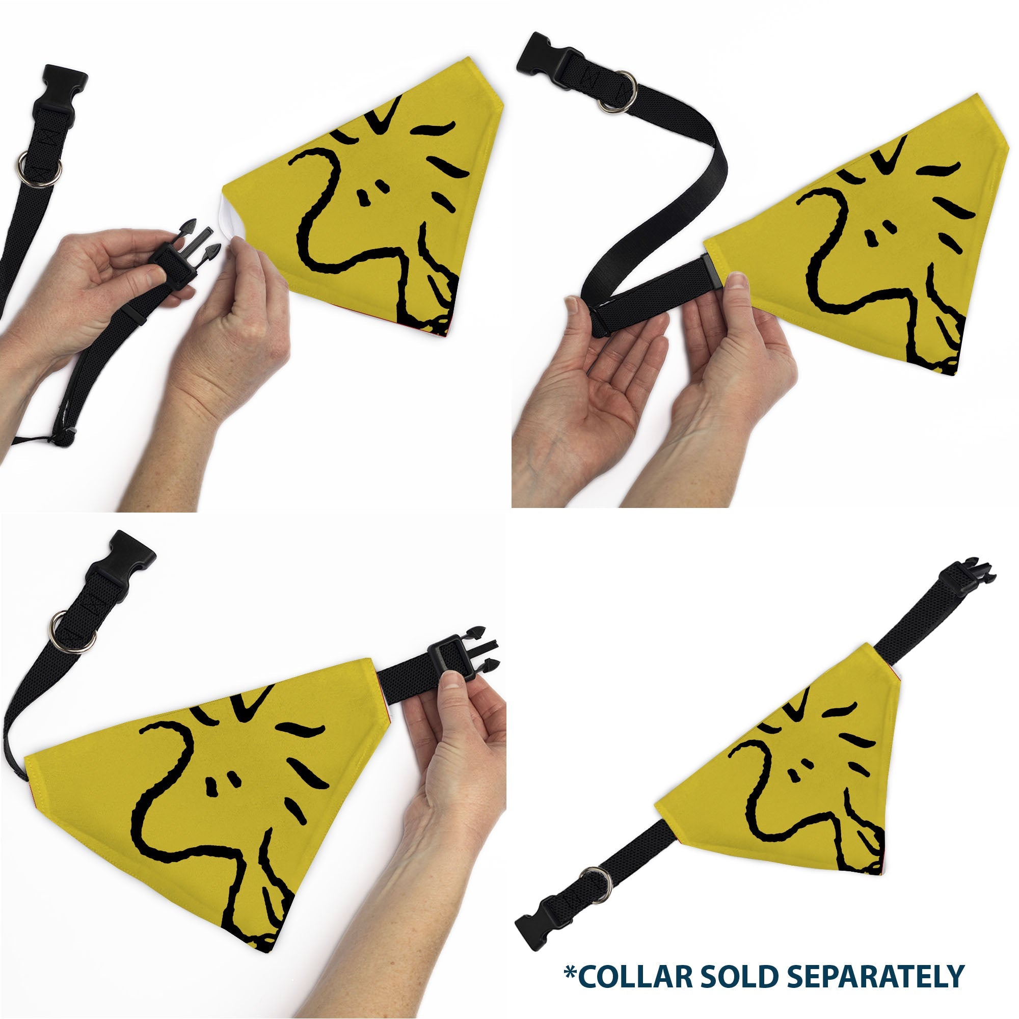 Pet Bandana - Peanuts Woodstock Pose Yellow