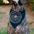 Load image into Gallery viewer, Pet Bandana - Peanuts Astronaut Snoopy I NEED MY SPACE Pose Blue
