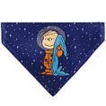 Load image into Gallery viewer, Pet Bandana - Peanuts Astronaut Linus Security Blanket Space Pose Blue

