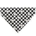 Load image into Gallery viewer, Pet Bandana - Peanuts Snoopy Smiling Face Checker Black/White

