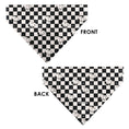 Load image into Gallery viewer, Pet Bandana - Peanuts Snoopy Smiling Face Checker Black/White
