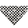 Load image into Gallery viewer, Pet Bandana - Peanuts Snoopy Smiling Face Checker Black/White
