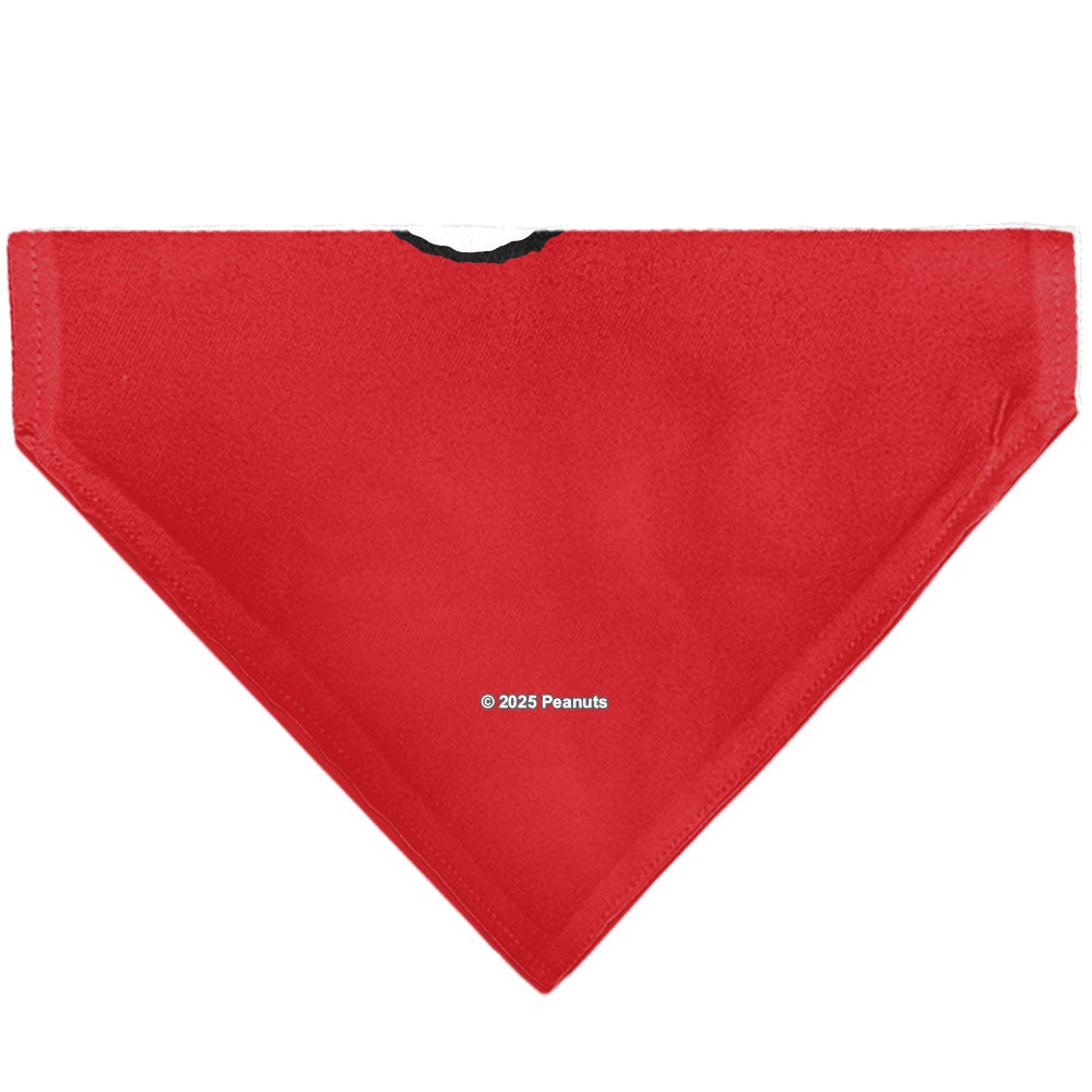 Pet Bandana - Peanuts Snoopy Smiling Face Pose Red
