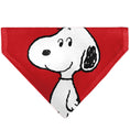 Load image into Gallery viewer, Pet Bandana - Peanuts Snoopy Smiling Face Pose Red
