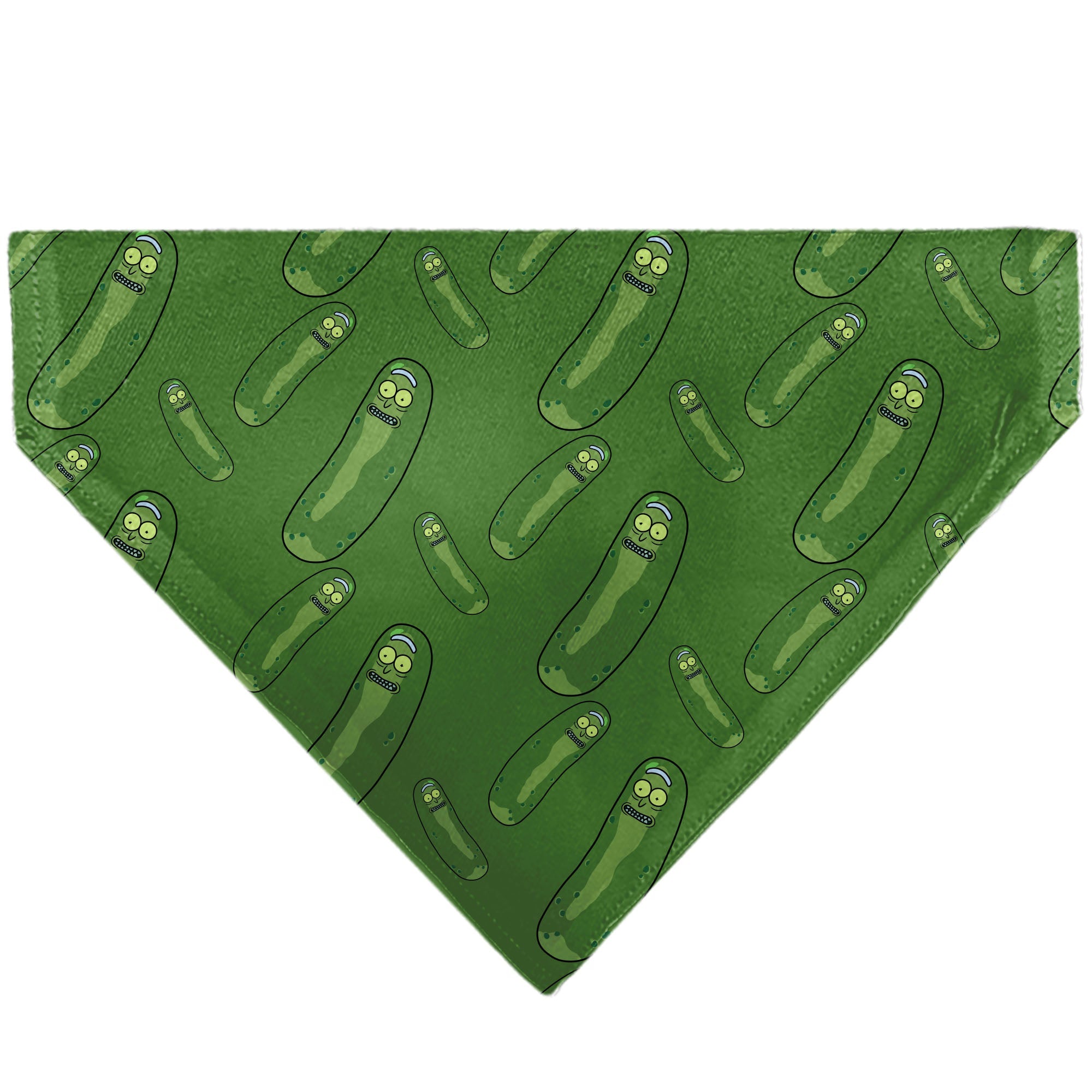 Pet Bandana - Rick and Morty Pickle Rick Pose Scattered Greens