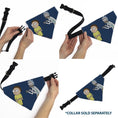 Load image into Gallery viewer, Pet Bandana - Rick and Morty Arms Crossed Pose Blue
