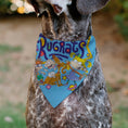 Load image into Gallery viewer, Pet Bandana - RUGRATS Four Character Group Pose and Title Logo Light Blue
