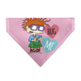 Load image into Gallery viewer, Pet Bandana - Rugrats Chuckie HUG ME Hearts Pose Pink
