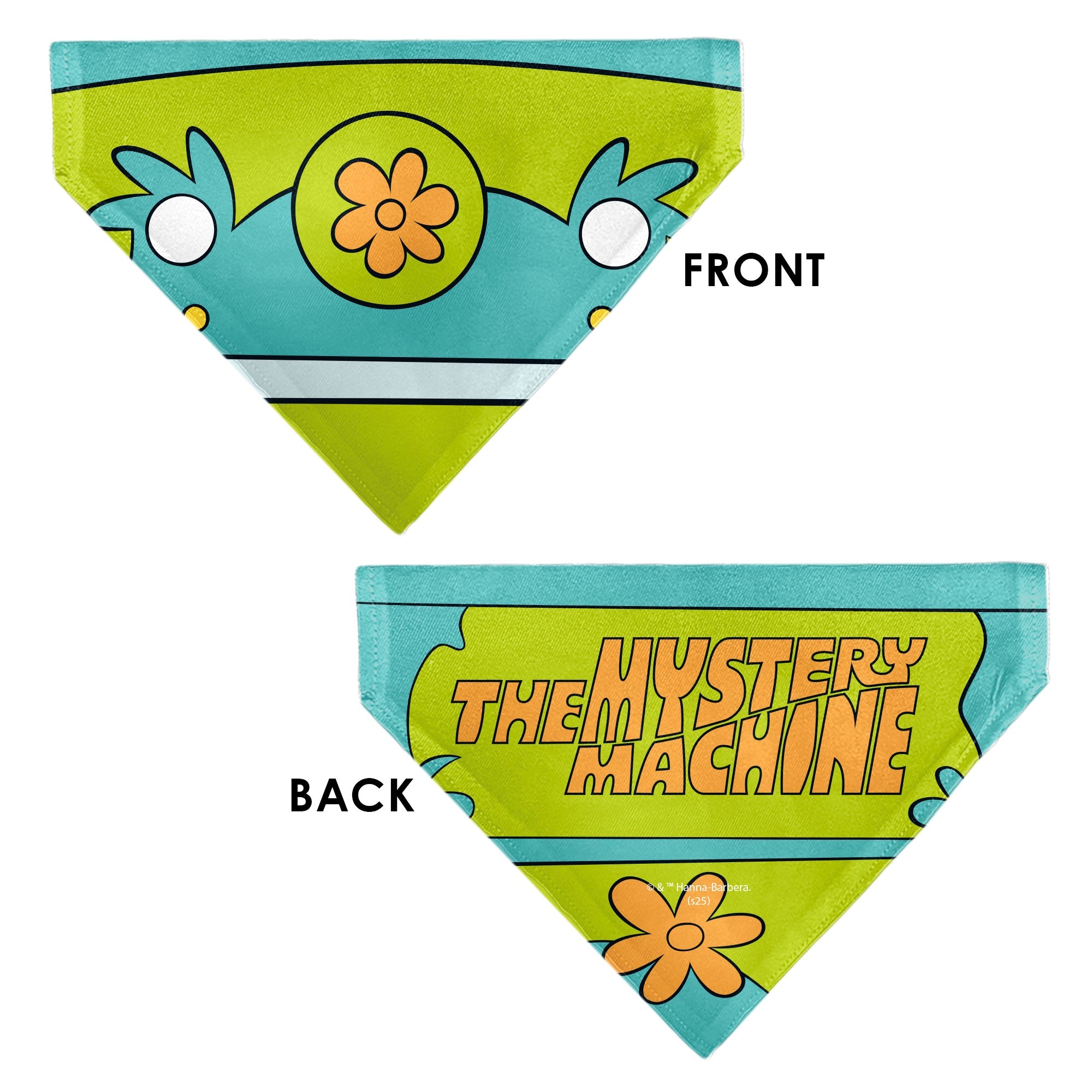 Pet Bandana - Scooby Doo THE MYSTERY MACHINE Logo Blues/Yellow/Orange