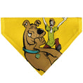 Load image into Gallery viewer, Pet Bandana - Scooby-Doo Laughing and Shaggy Screaming Pose Yellow
