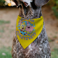 Load image into Gallery viewer, Pet Bandana - SpongeBob SquarePants and Friends SOAK UP POSITIVITY Pose Yellow
