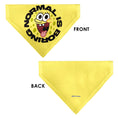 Load image into Gallery viewer, Pet Bandana - SpongeBob SquarePants NORMAL IS BORING Pose Yellows
