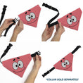 Load image into Gallery viewer, Pet Bandana - SpongeBob SquarePants Patrick Star Face Close-Up Pink
