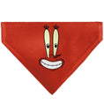 Load image into Gallery viewer, Pet Bandana - SpongeBob SquarePants Mr. Krabs Character Close-Up Red
