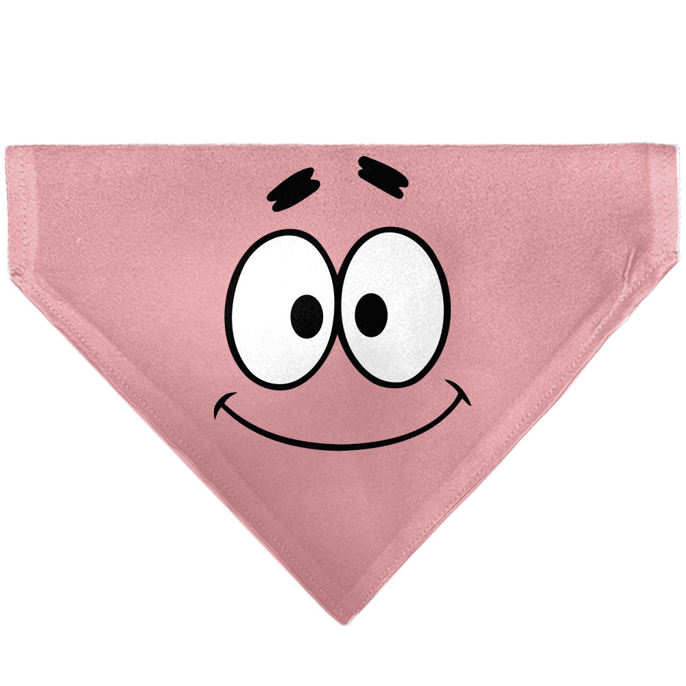 Pet Bandana - SpongeBob SquarePants Patrick Star Character Close-Up Pink