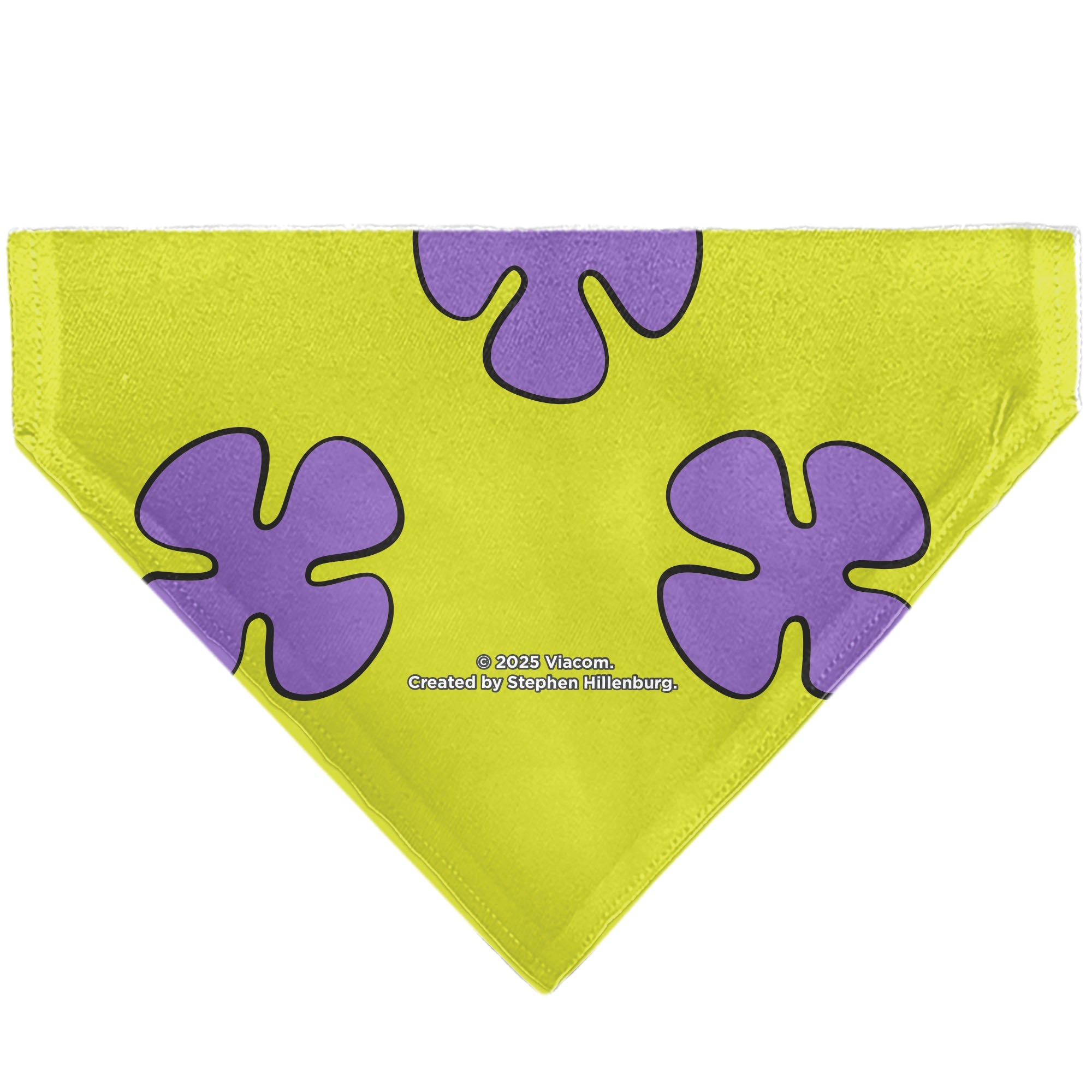 Pet Bandana - Patrick Star Shorts Flower Icon Green/Lavender