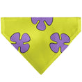 Load image into Gallery viewer, Pet Bandana - Patrick Star Shorts Flower Icon Green/Lavender
