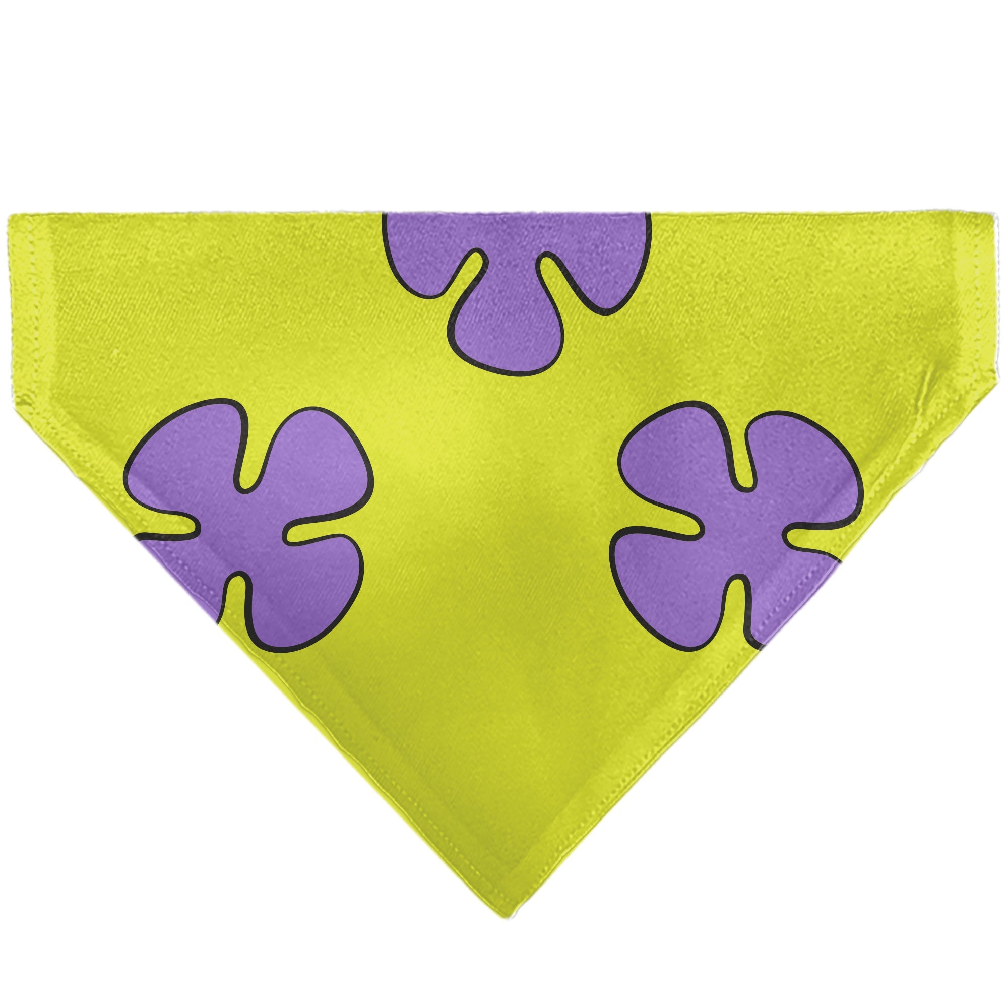 Pet Bandana - Patrick Star Shorts Flower Icon Green/Lavender