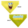 Load image into Gallery viewer, Pet Bandana - SpongeBob SquarePants Excited Smile Expression Yellow

