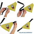 Load image into Gallery viewer, Pet Bandana - SpongeBob SquarePants Excited Smile Expression Yellow
