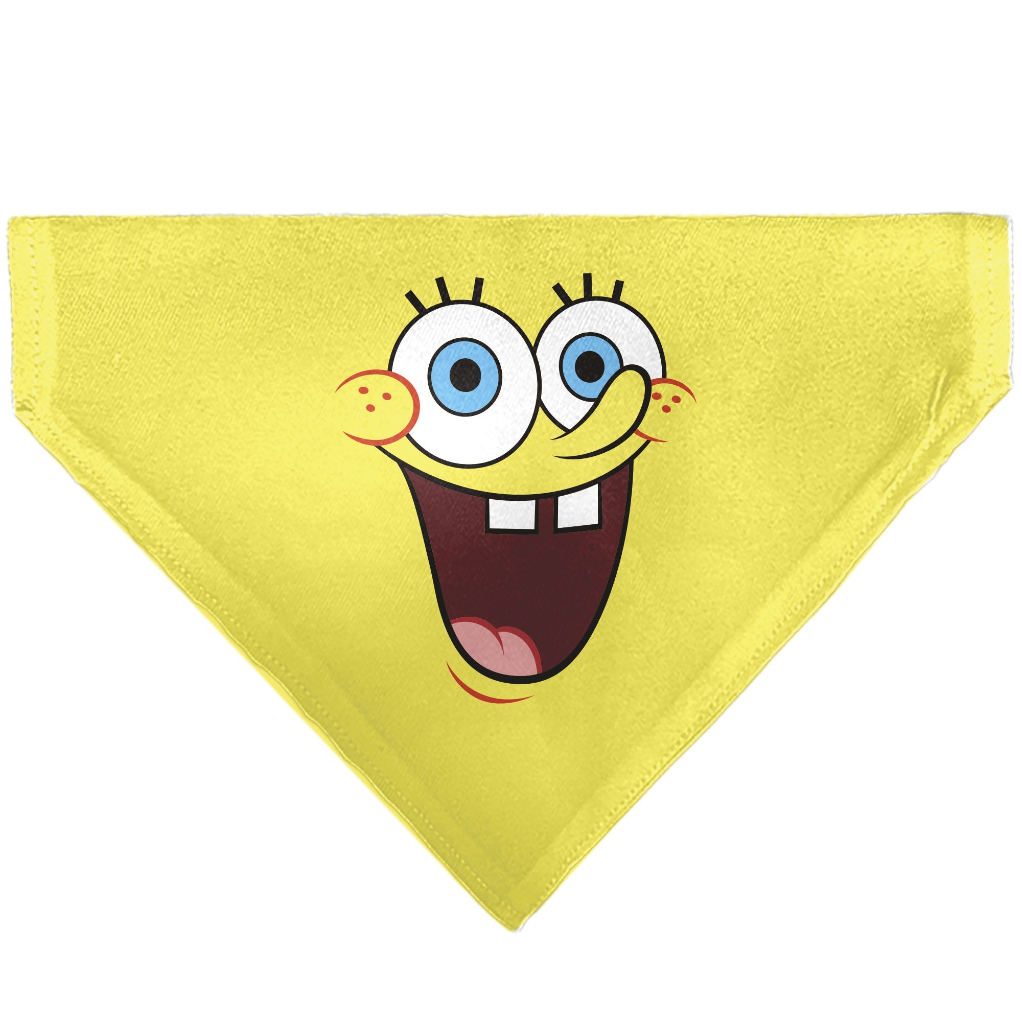 Pet Bandana - SpongeBob SquarePants Excited Smile Expression Yellow