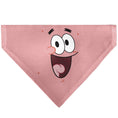 Load image into Gallery viewer, Pet Bandana - PATRICK Star Smiling Face Close-Up and Text Pinks/Reds
