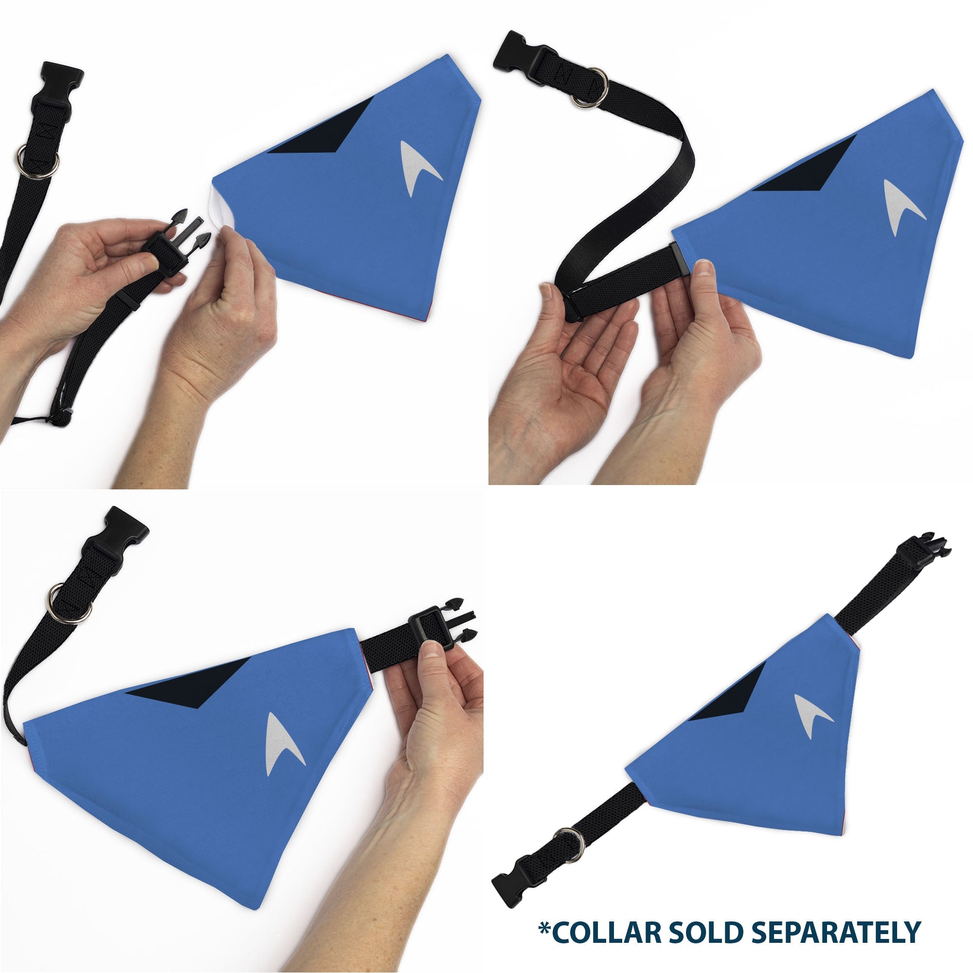 Pet Bandana - Star Trek Original Series Blue Uniform Print