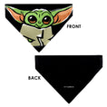 Load image into Gallery viewer, Pet Bandana - Star Wars Grogu Baby Yoda Smiling Impression Painting Black
