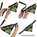 Load image into Gallery viewer, Pet Bandana - Star Wars Grogu Baby Yoda Smiling Impression Painting Black
